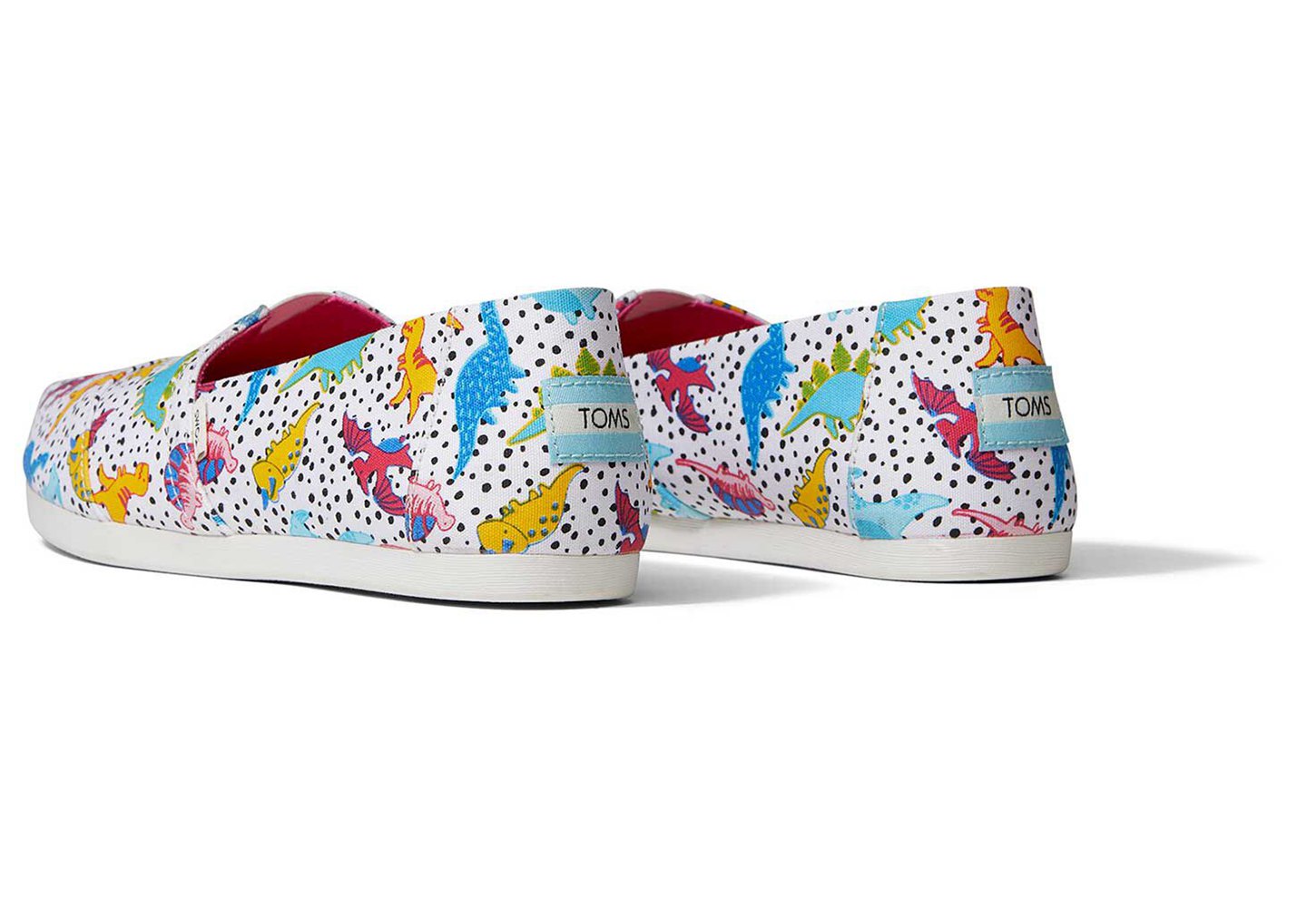 Toms Espadryle Damskie Kolorowe - Alpargata Dinosaur Doodles - 24CWZQFBU